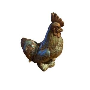 Rooster Hen Farmhouse Ceramic? Figurine Home Decor Statue
